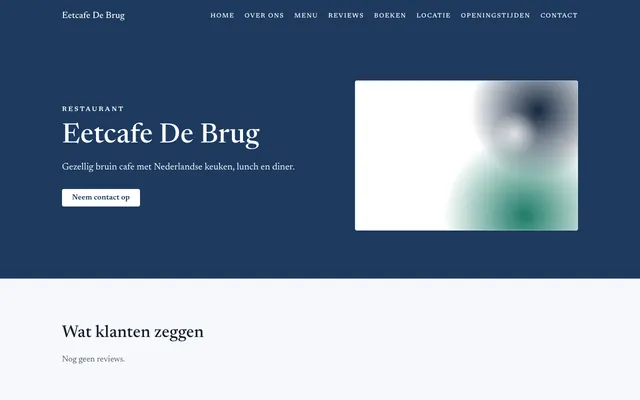 Voorbeeld van de stijl Klassiek Navy